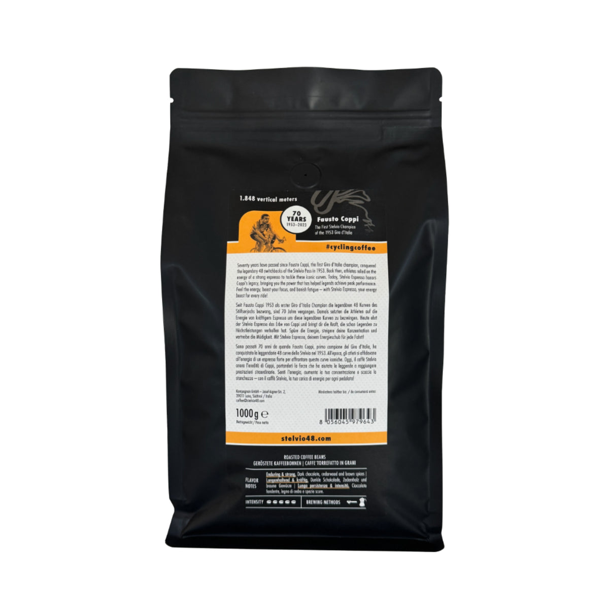 STELVIO | Endurance Espresso | Chicchi 1000g